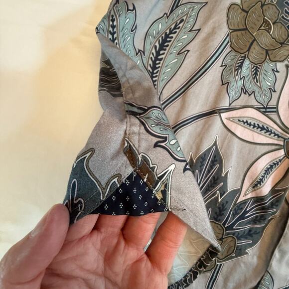 Ted Baker London Canwe Slim Fit Floral Short Sleeve Button-Up Shirt Size 5 (XL) - Picture 16 of 16